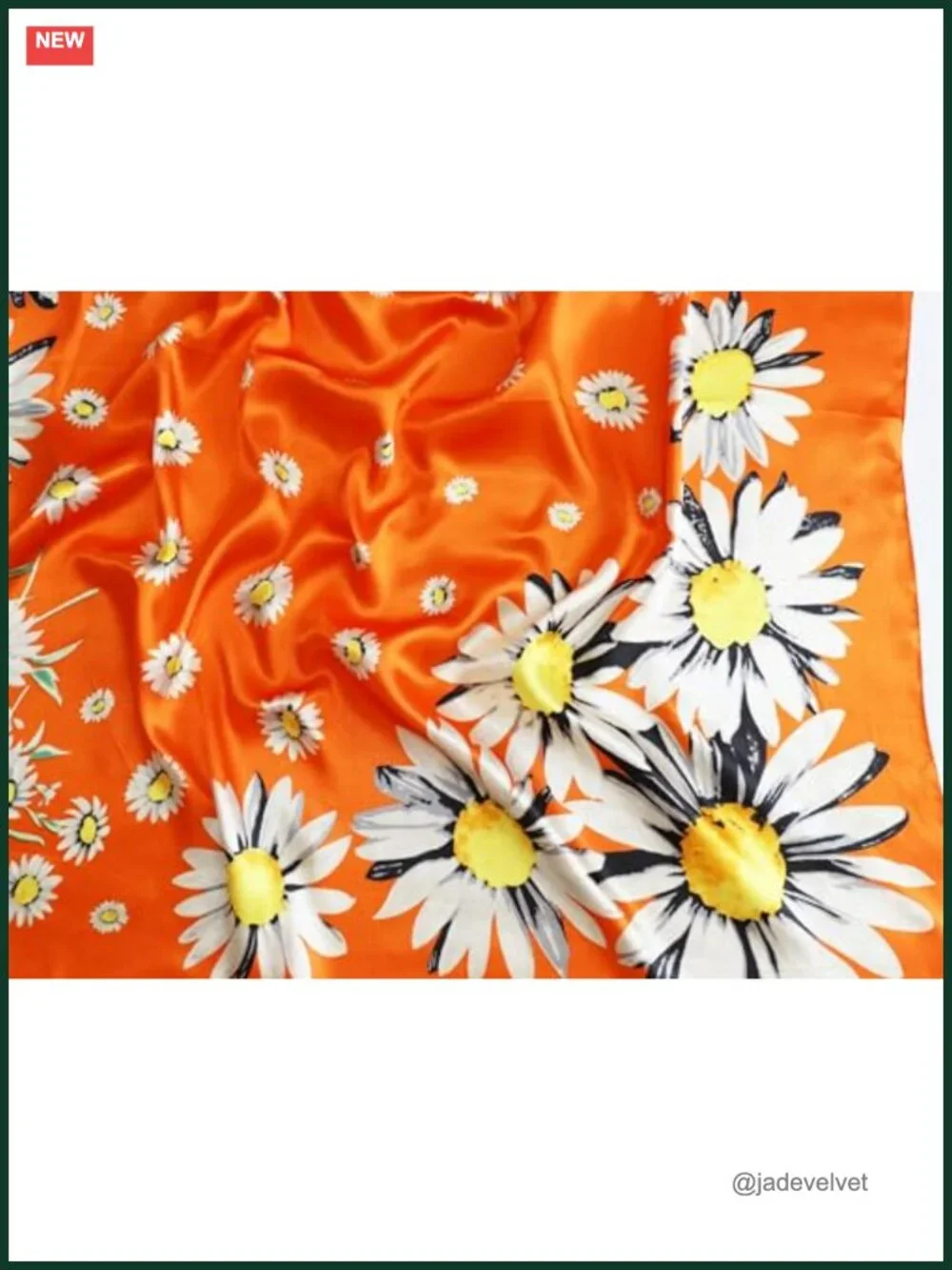 Satin Head Scarf for Women Silk Like Hair Wrap 35x35 Square Bandana